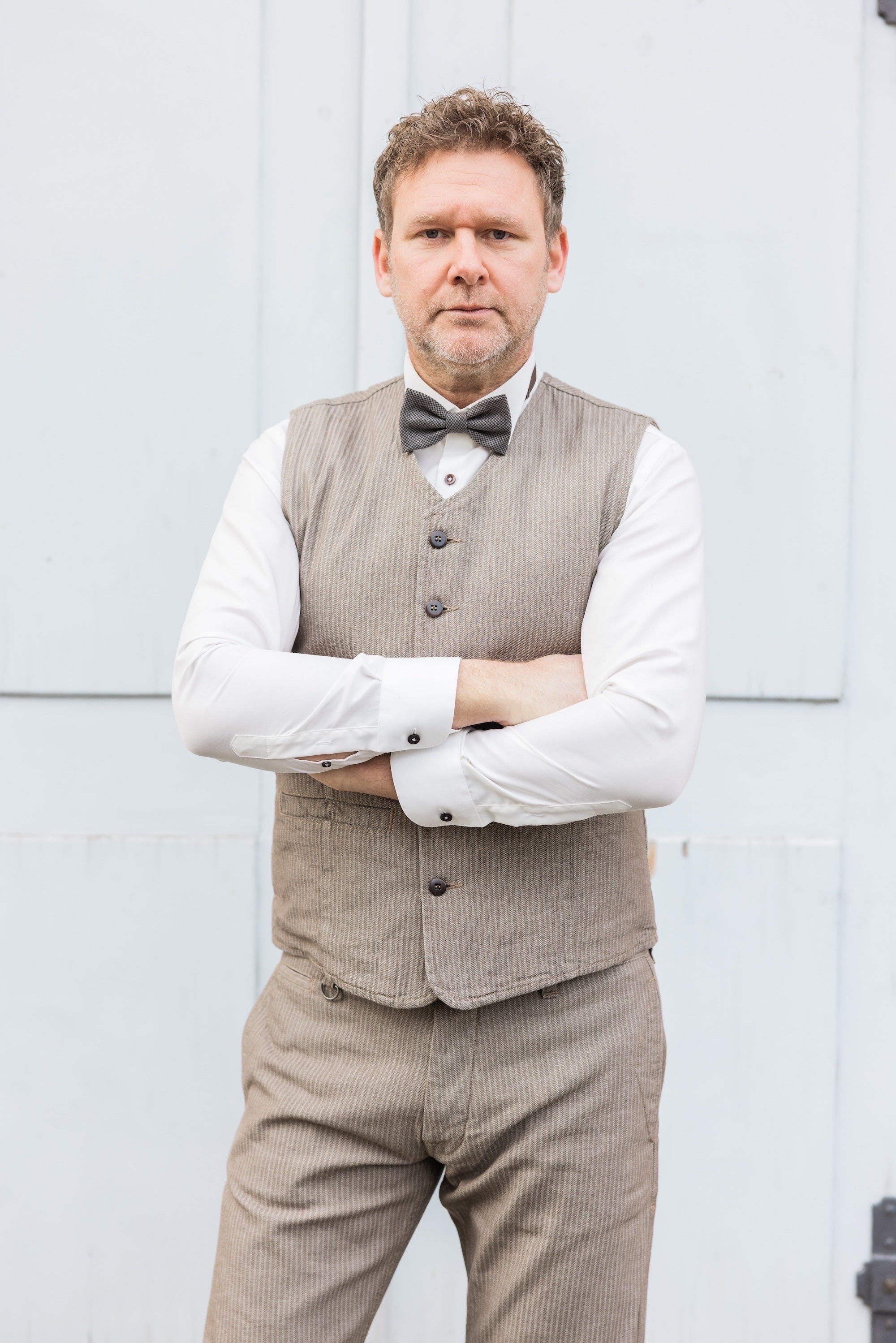1905 Hauler Vest Herringbone Brown