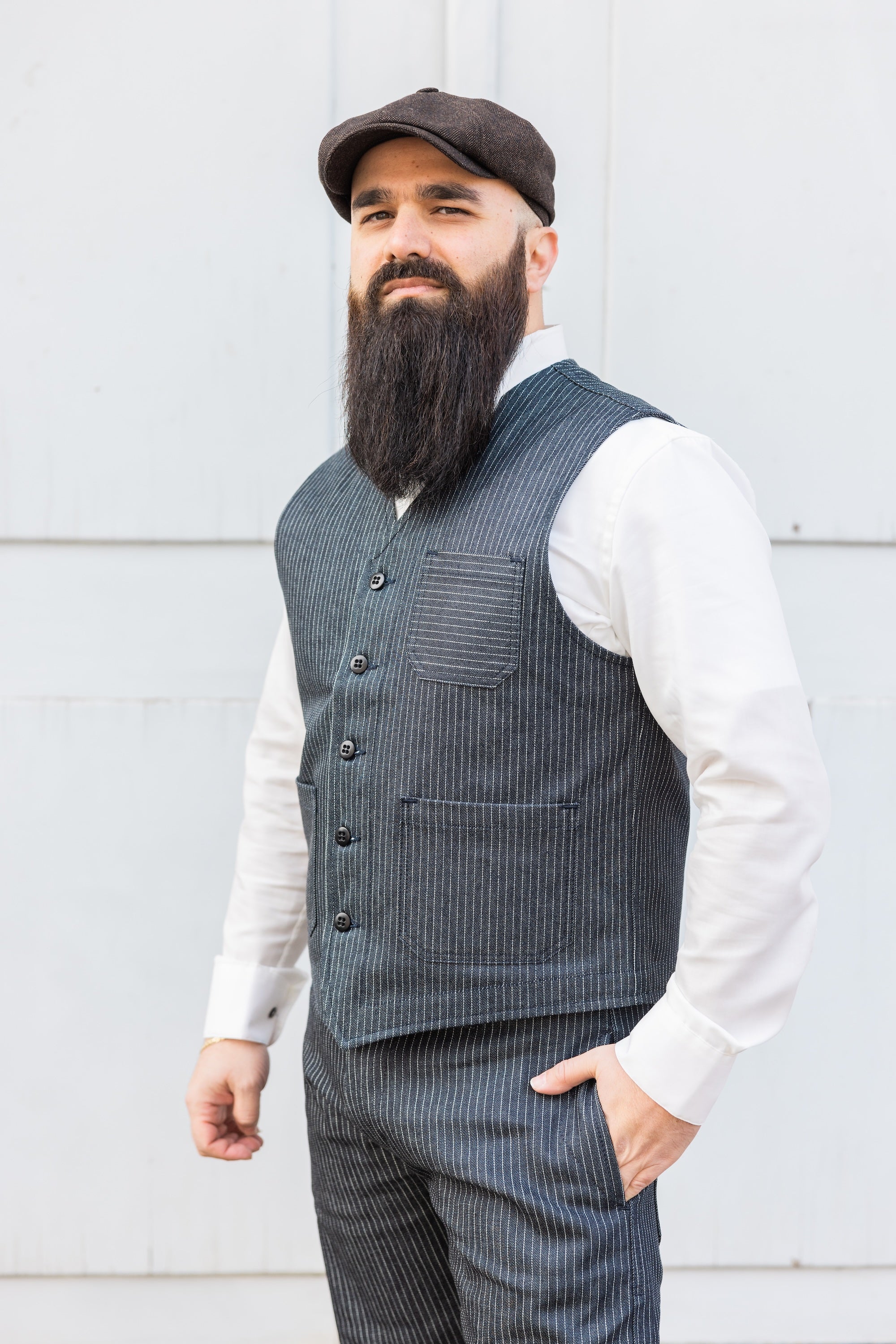 1937er Roamer Vest - Blue Wabash