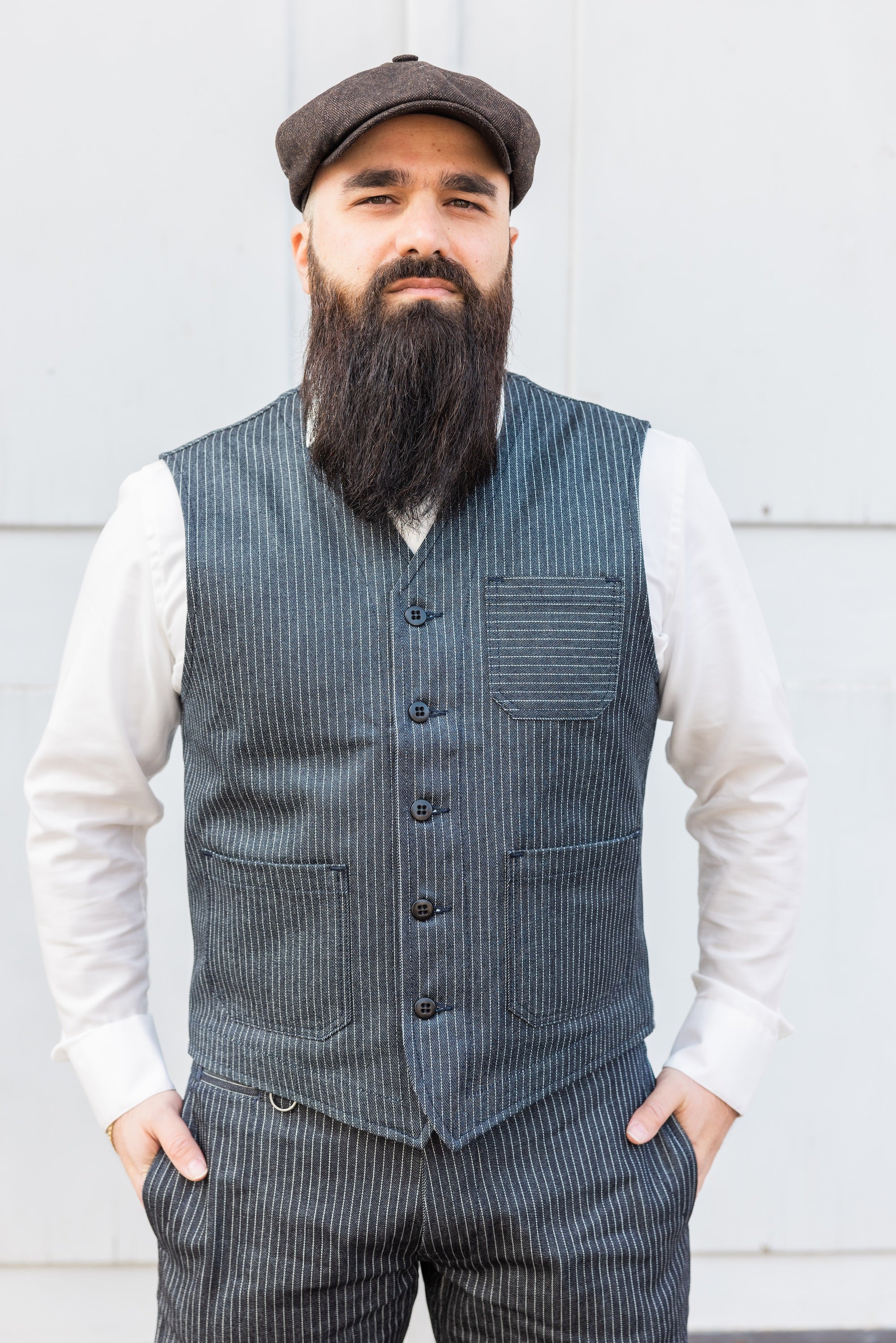 1937er Roamer Vest - Blue Wabash