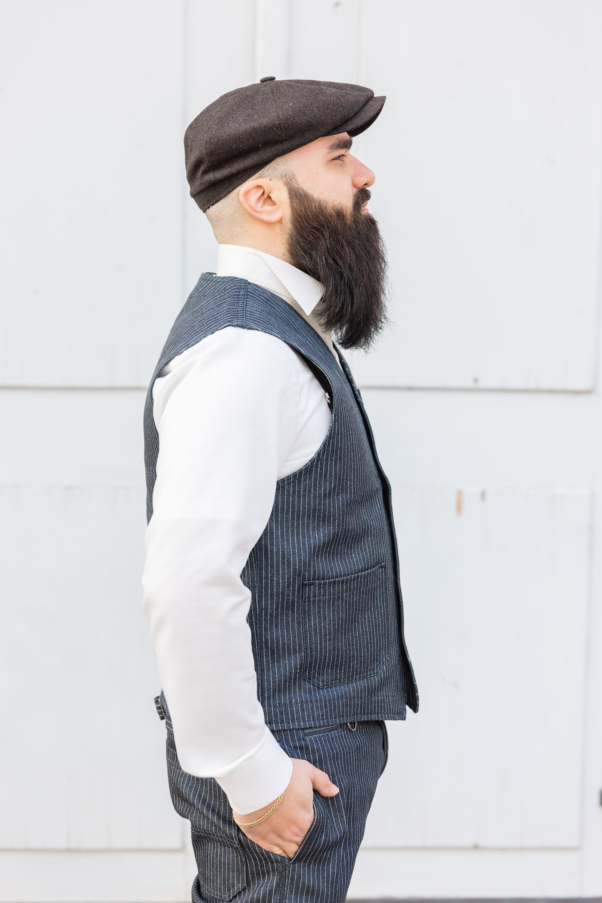 1937er Roamer Vest - Blue Wabash