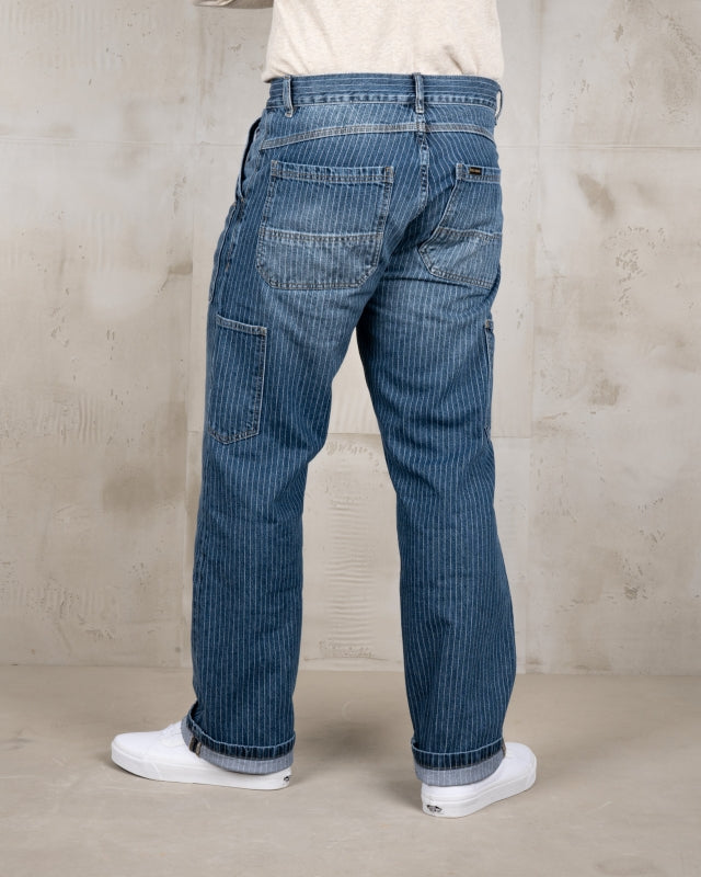 1967er Utility Trousers Blue Wabash Rinsed