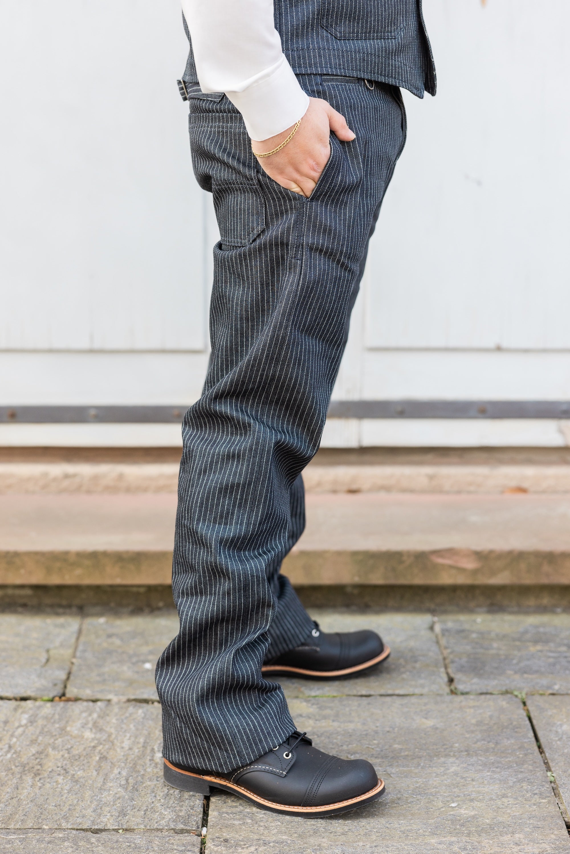 1942er Hunting Pant -13oz Blue Wabash Selvage Denim