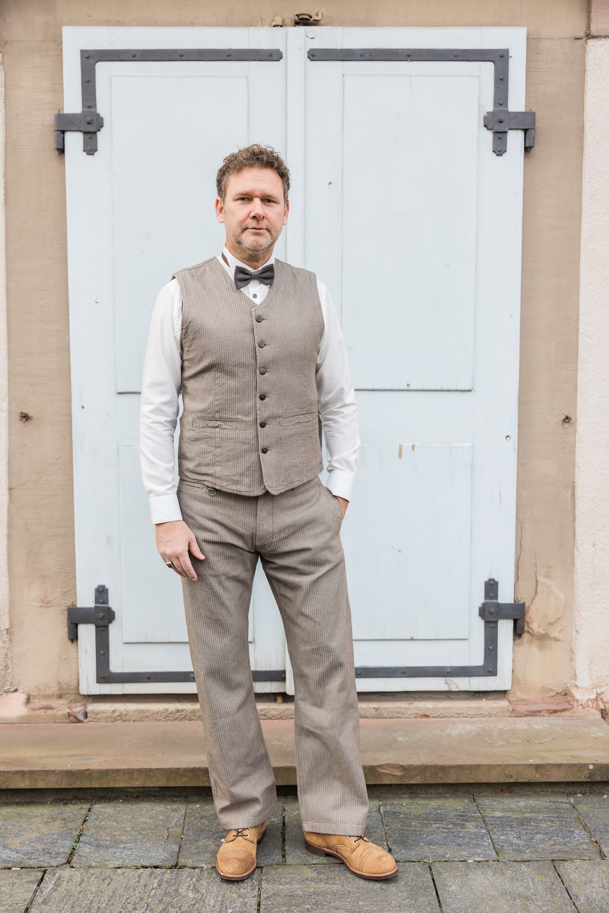 1905 Hauler Vest Herringbone Brown