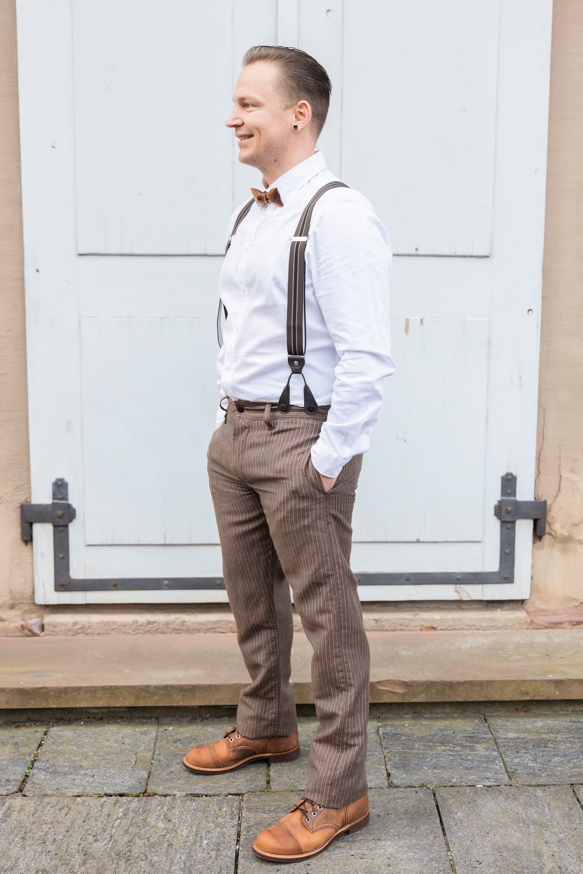 1923 Buccanoy Pant Alameda – elegante Herrenhose aus Wolle/Leinen für Alltag, Oldtimer-Looks & Hochzeiten